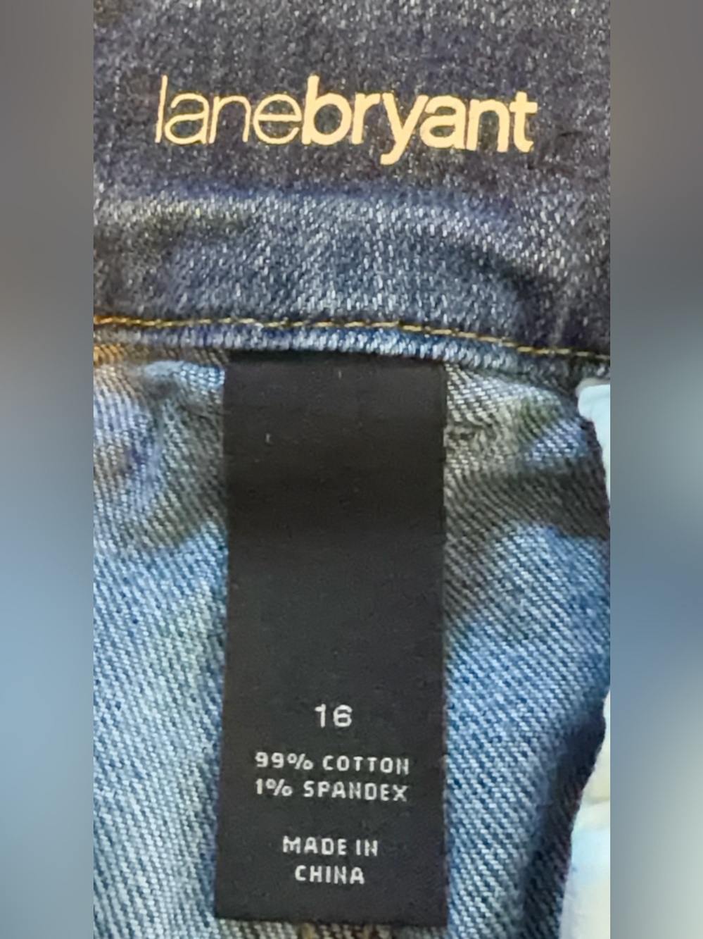 Lane Bryant Women's Dark Blue Denim Shorts - Classic Mid-Rise fits like 14 - Picture 3 of 3